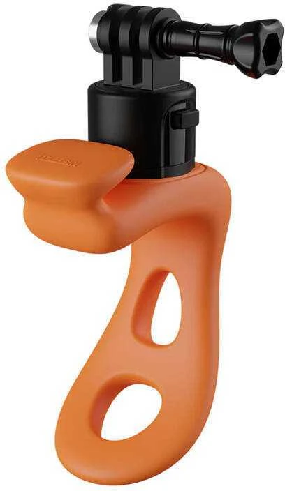 Telesin daugiafunkcis silikoninis laikiklis sporto kameroms (oranžinis)