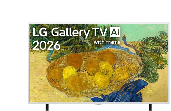 Televizorius LG QNED 4K AI Gallery TV | 55LX7B6LA | 55 | Smart TV | webOS | UHD | Snow Baltas
