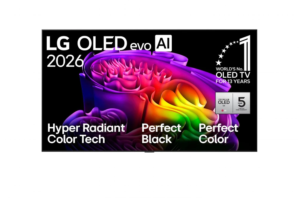 Televizorius LG OLED 4K AI G6 TV | OLED55G61LW | 55 | Smart TV | webOS | UHD | Juodas