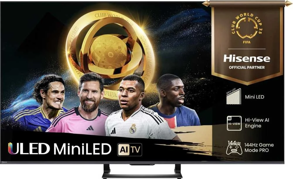 Televizorius Hisense ULED MiniLED Smart TV 4K | 55U7Q | 55 | Smart TV | UHD | Juodas
