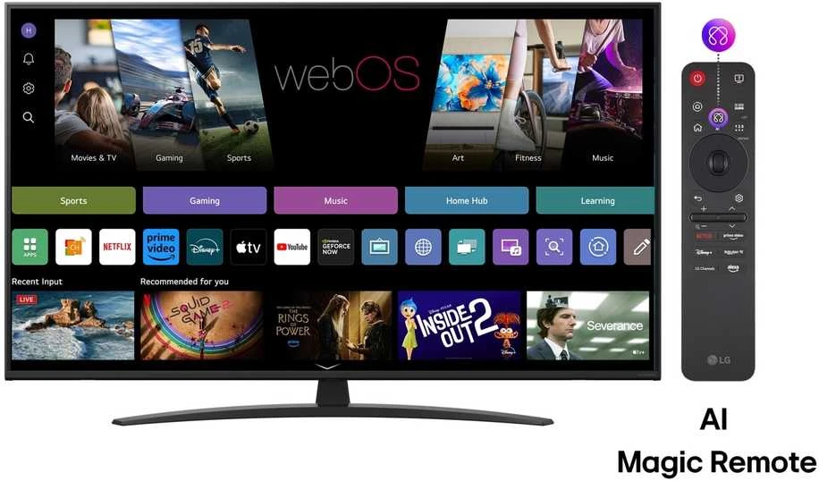 55 colių LG NanoCell AI 4K išmanusis TV NANO81 2025, 55NANO81A3A