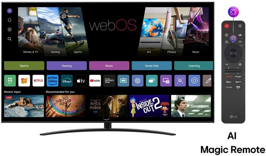 65 colių LG 65NANO81A3A 4K išmanusis TV 2025