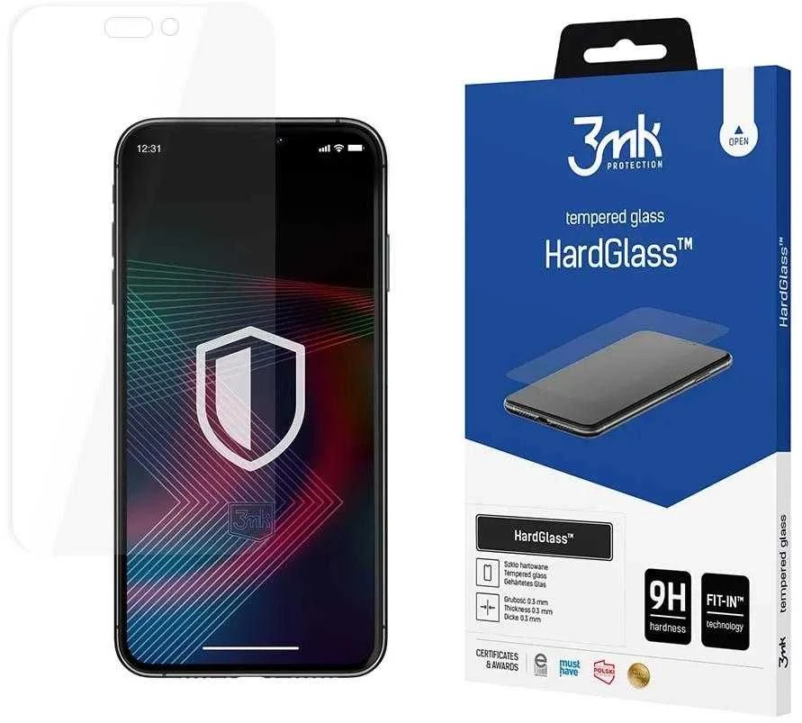 LCD apsauginis stikliukas 3mk Hard Glass Apple iPhone 14 Plus/14 Pro Max
