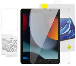 Grūdintas stiklas Baseus Crystal 0.3 mm, skirtas iPad Pro/Air3/ 10.2" iPad 7/8/9 (2vnt..) + valymo rinkinys