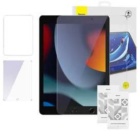Grūdintas stiklas Baseus Crystal 0.3 mm, skirtas iPad Pro/Air3 10.5" / iPad 7/8/9 10.2" (2 vnt)