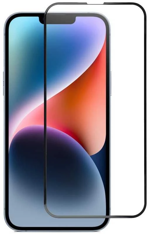 BlueStar Grūdintas stiklas iPhone 13 PRO MAX / 14 PLUS (pilnas klijavimas) Blue Star 5D juodas