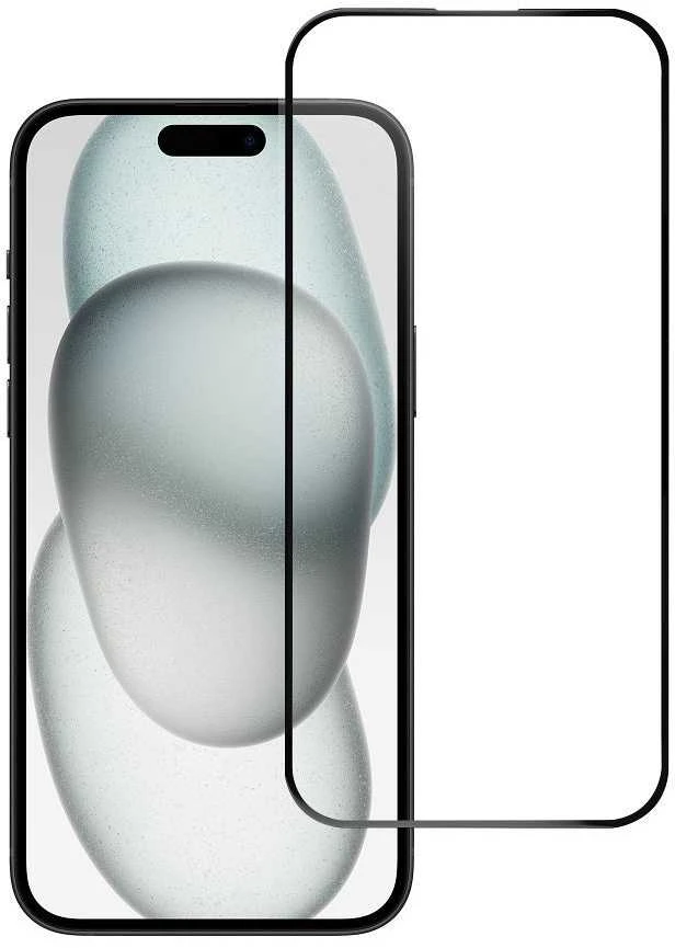 BlueStar Grūdintas stiklas iPhone 15 PLUS / 16 PLUS (pilnas klijavimas) Blue Star 5D juodas