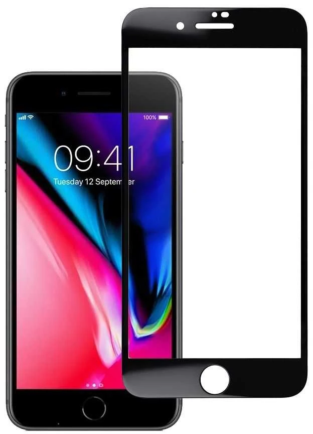 BlueStar Grūdintas stiklas iPhone 7 / 8 PLUS (pilnas klijavimas) Blue Star 5D juodas