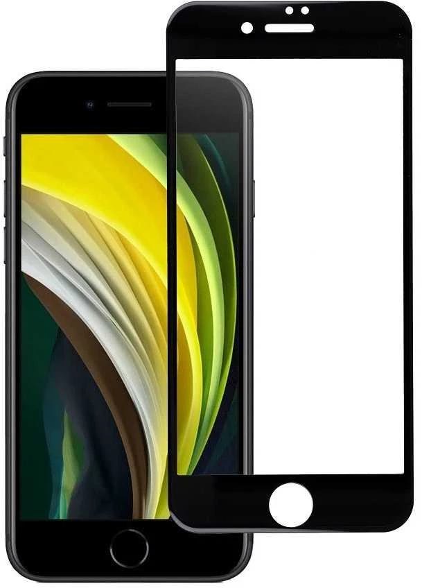 Grūdintas stiklas iPhone 7 / 8 / SE 2020 / SE 2022 (pilnas klijavimas) Blue Star 5D juodas