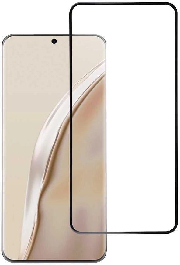 BlueStar Grūdintas stiklas Huawei P60 telefonui (pilnai klijuojamas / tinkamas dėklui) Blue Star 5D juodas