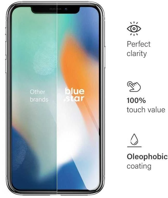 Blue Star apsauginis grūdintas stiklas skirtas Apple iPhone X / XS