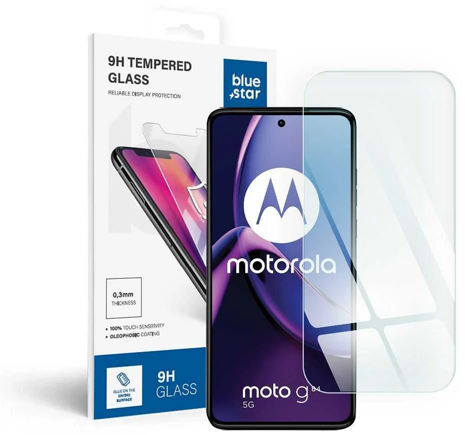 BlueStar Grūdintas stiklas Motorola G84 Blue Star telefonui