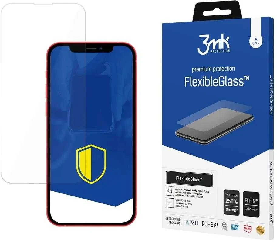 3MK FlexibleGlass skirtas Apple iPhone 13 Mini iPhone 13 Mini, hibridinis stiklas, skaidrus