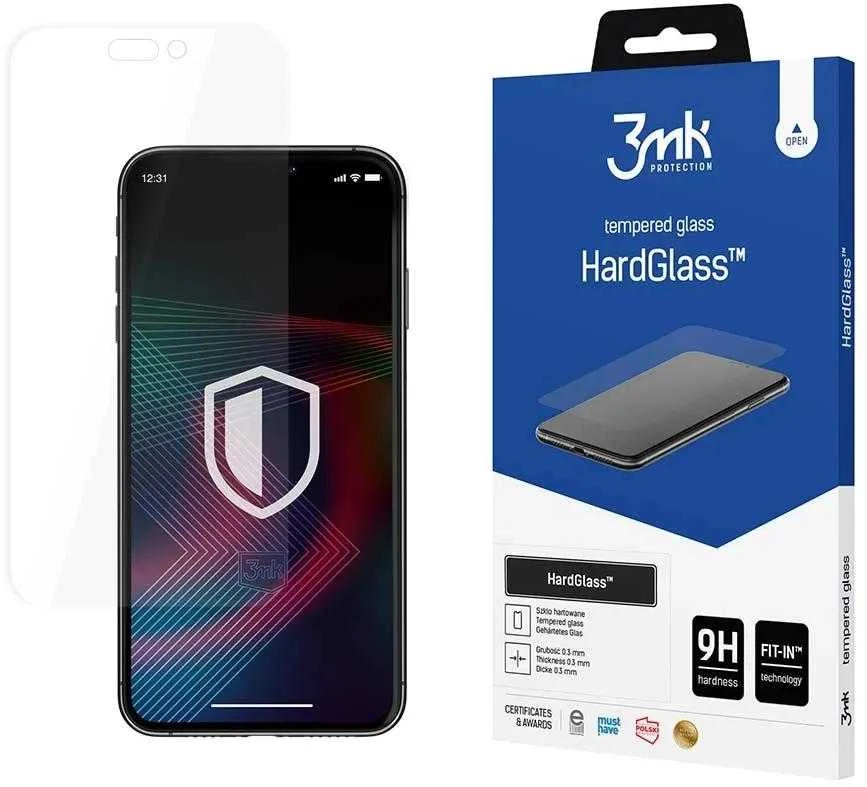 LCD apsauginis stikliukas 3mk Hard Glass Apple iPhone 14 Pro