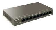 Šakotuvas Tenda TEF1109P-8-102W tinklo jungiklis Fast Ethernet (10/100) Power over Ethernet (PoE) Metallic