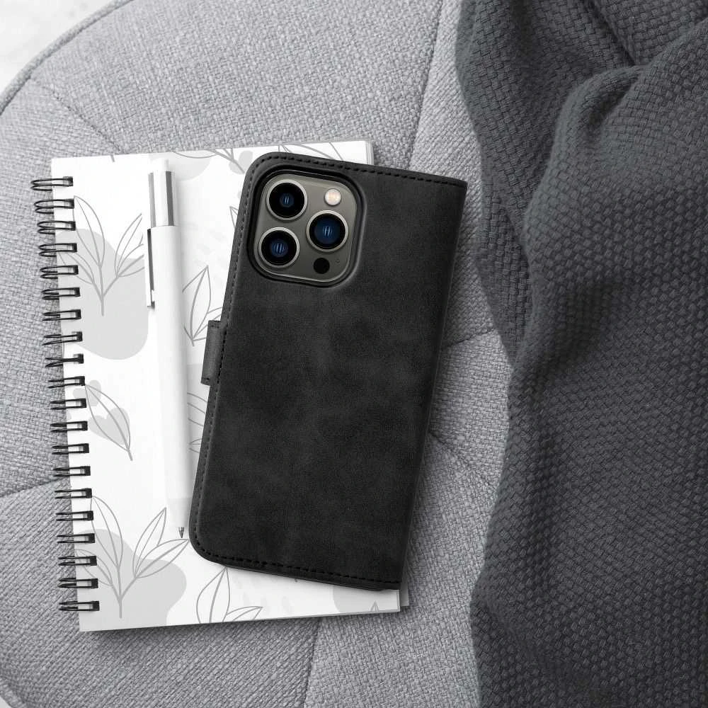 Forcell OEM atverčiamas dėklas iPhone 13 Tender Book juodas