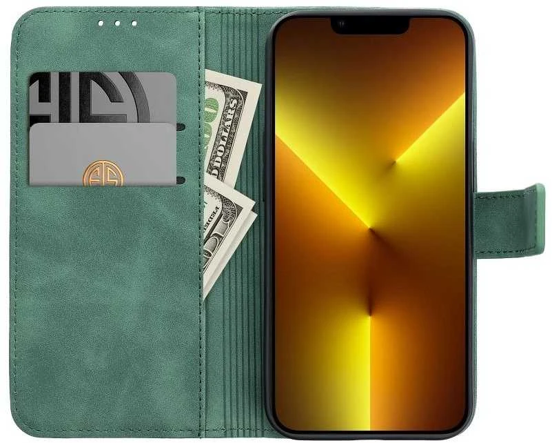 Forcell OEM atverčiamas dėklas iPhone 7 / 8 / SE 2020 / SE 2022 Tender Book žalias