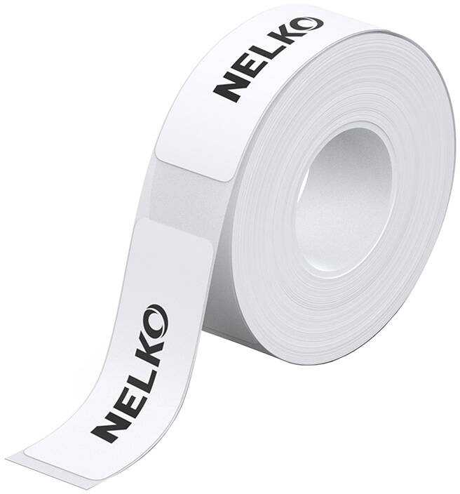 Termo etiketė etikečių spausdintuvui P21 Nelko (balta, 14*40 mm)