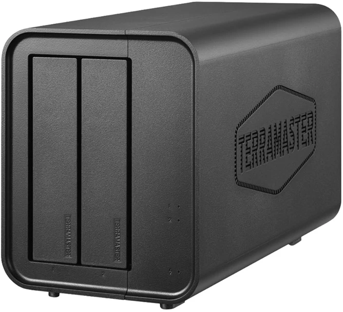 Carruzzo TerraMaster D2-320 diskų masyvas Desktopas Juoda