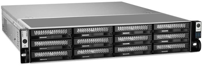 „TERRAMASTER U12-500 Plus NAS“ failų serveris, „Intel Core i7-1255U“, 16 GB RAM, 12 lizdų