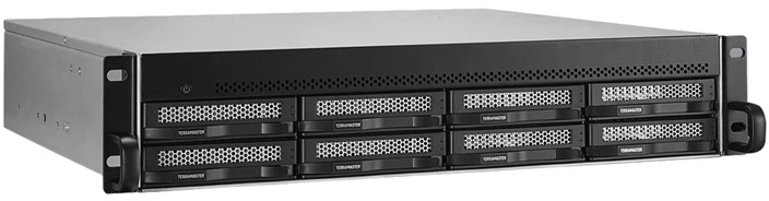 „TERRAMASTER U8-500 Plus NAS“ failų serveris: „Intel Core i7-1255U“, 16 GB RAM, 8 lizdai