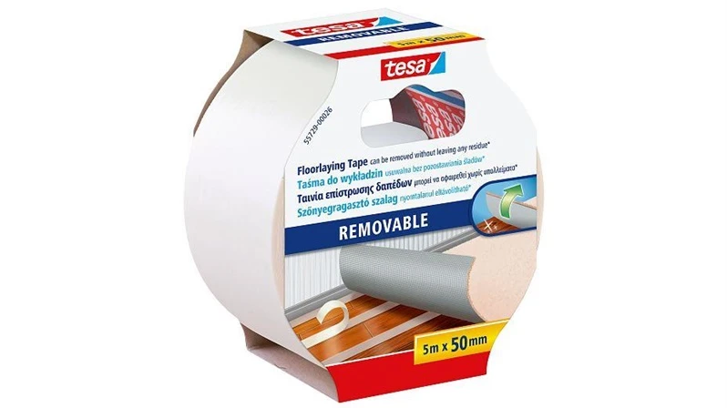 Tesa Dvipusė lipni juosta, lengvai pašalinama, 10 m x 50 mm