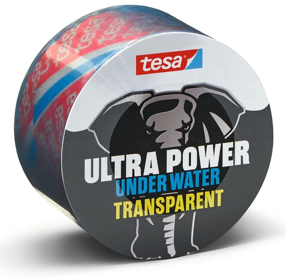 Tesa Remonto juosta Ultra Power Under Vanduo Transparent, 1.5mx5cm