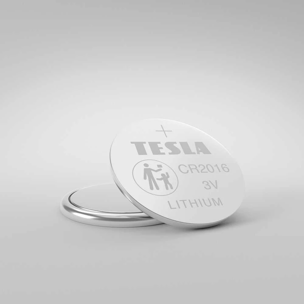 „Tesla CR2016 B5 3.0V Li/Mn02 5“ gabalai