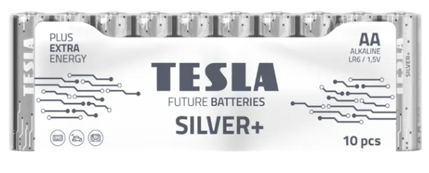 Baterija TESLA Sidabrinis+ AA LR6 /10 vnt