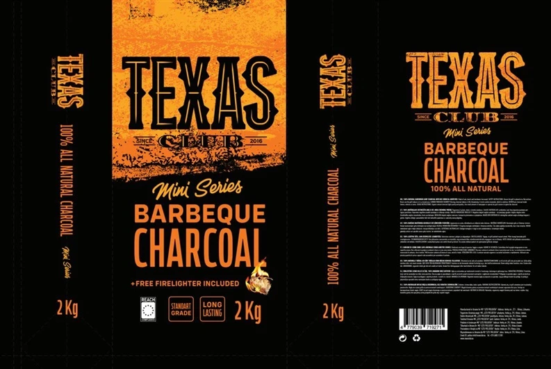 Texas_Club Medžio anglis „Texas Club“ ANGL2NEW, 2kg