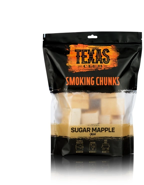 Texas Club Cukrinio klevo rūkymo kaladėlės, 1kg