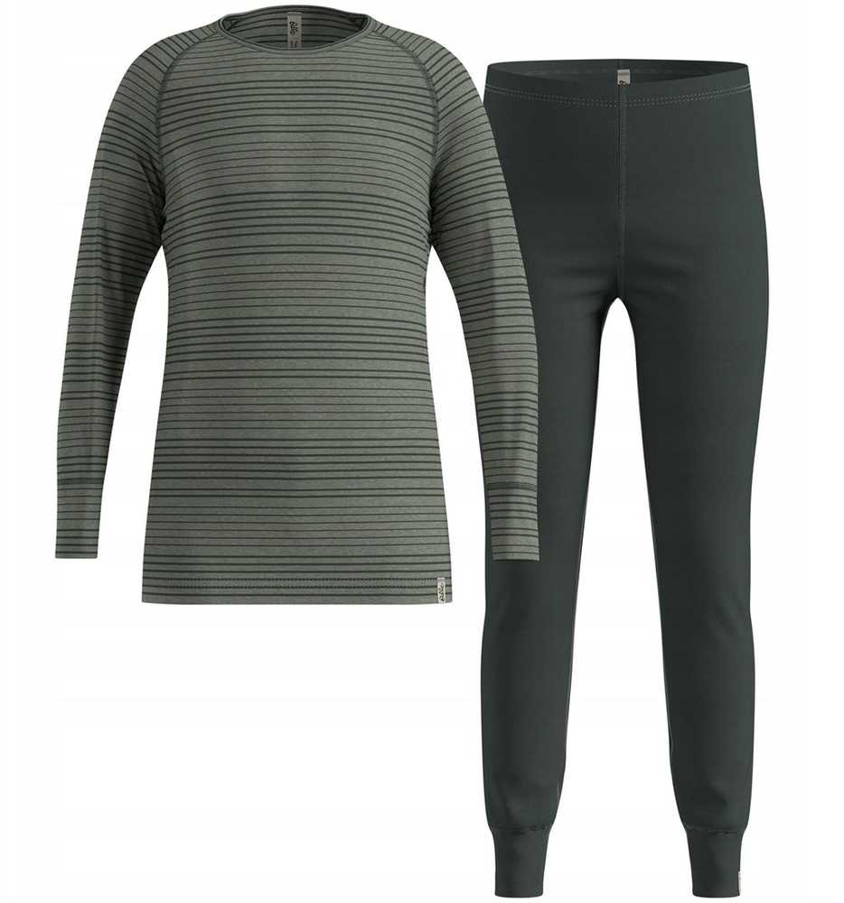 Termo apatiniai - Odlo Set long ACTIVE WARM SET dydis 140 cm Pilkas