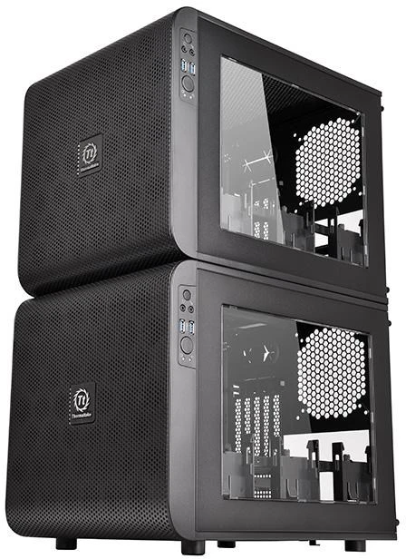 Korpusas Thermaltake Core V21 microATX Window Juodas