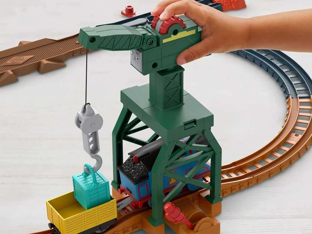Fisher Price Tomas ir Draugai traukinys su varikliu ir kranu Karolek ZA5532