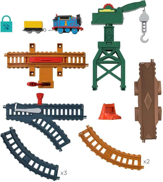 Fisher Price Tomas ir Draugai traukinys su varikliu ir kranu Karolek ZA5532