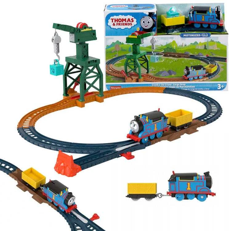 Fisher Price Tomas ir Draugai traukinys su varikliu ir kranu Karolek ZA5532