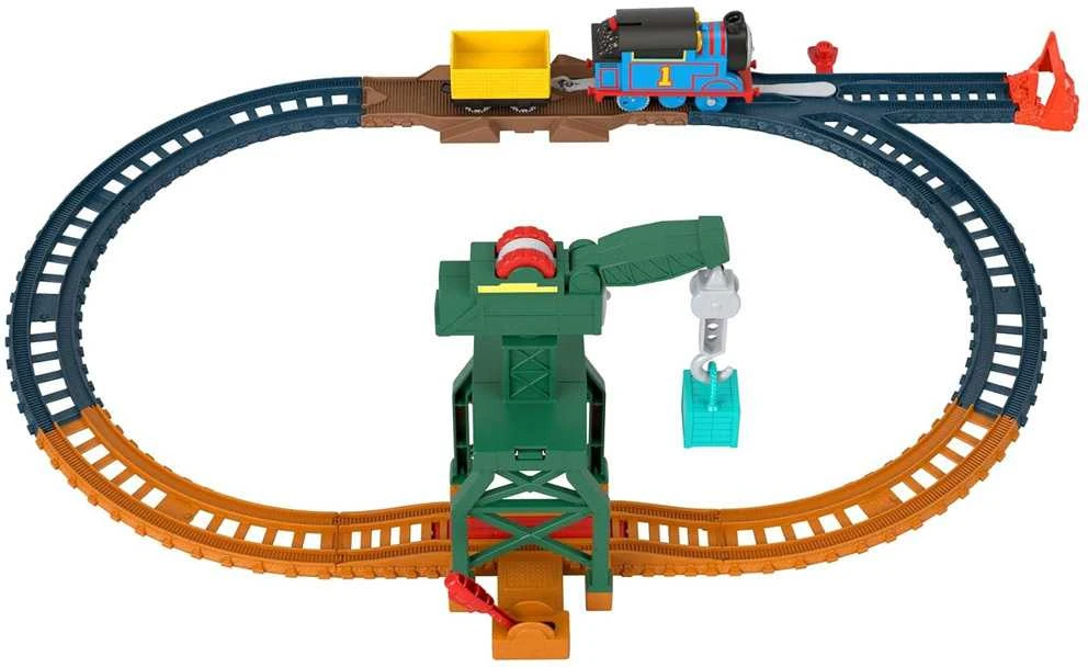 Fisher Price Tomas ir Draugai traukinys su varikliu ir kranu Karolek ZA5532