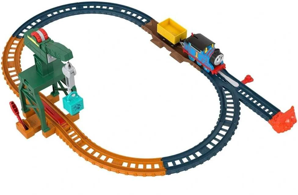 Fisher Price Tomas ir Draugai traukinys su varikliu ir kranu Karolek ZA5532