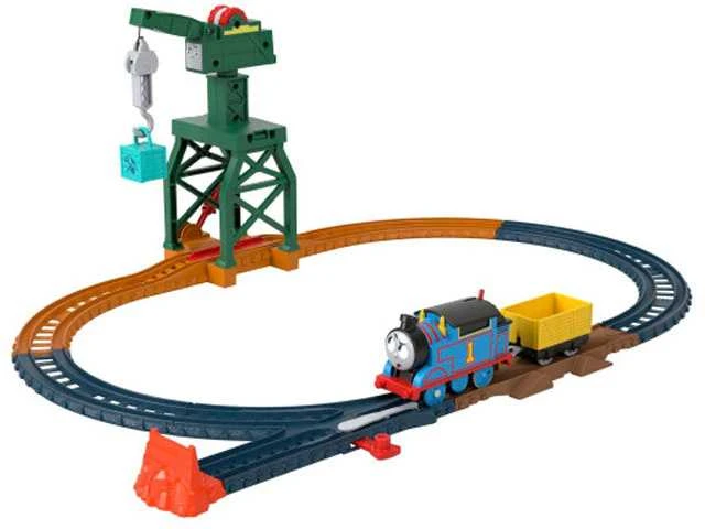 Fisher Price Tomas ir Draugai traukinys su varikliu ir kranu Karolek ZA5532