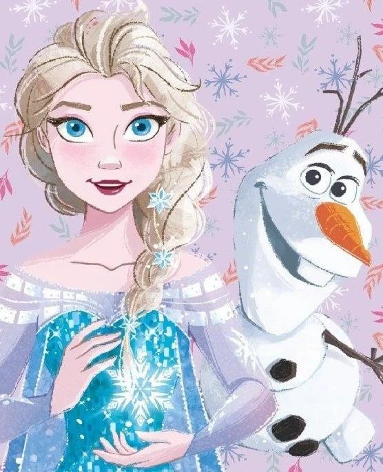 Throw blanket Disney Frozen. pink col.. 100 cm x 140 cm