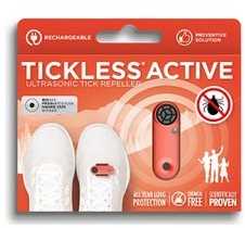 Protectone TickLess Active žmonių ultragarsinis pakabukas nuo erkių ir blusų, įkraunamas, oranžinis