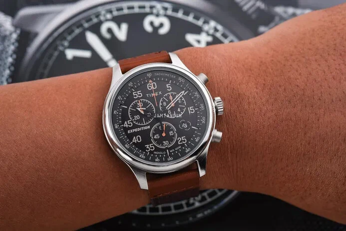 TIMEX vyriškas „Expedition Field Chronograph“ laikrodis, 43 mm, TW4B26800 + dėžutė