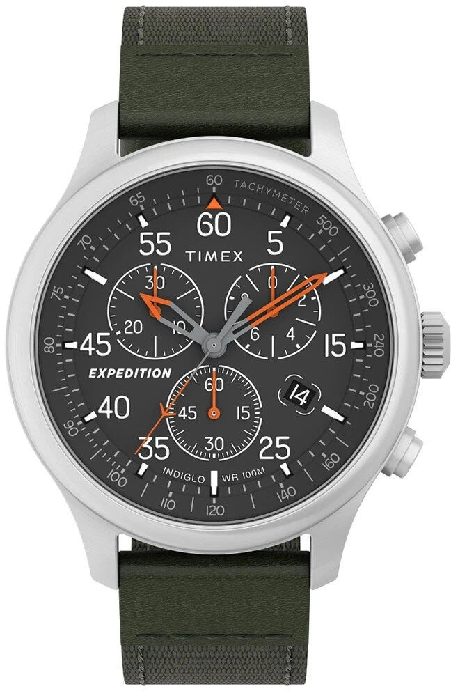 TIMEX vyriškas „Expedition Field Chronograph“ laikrodis, 43 mm, TW4B26700 + dėžutė