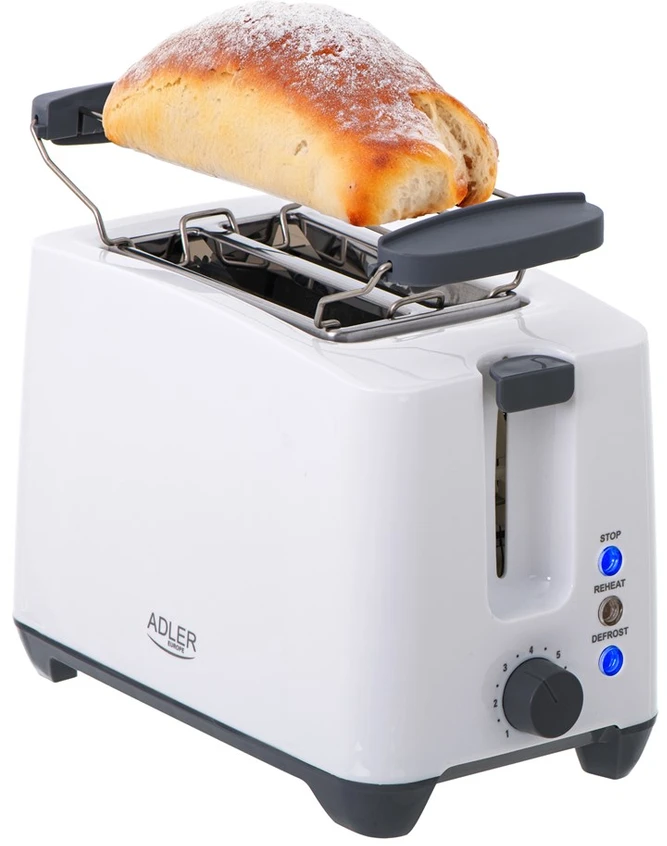 Adler | Skrudintuvas | AD 3216 | Galia 750 W | Lizdų skaičius 2 | Korpuso medžiaga Plastikas | Baltas