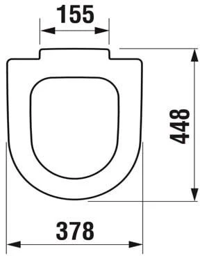 TOILET SEAT JIKA DEEP. 44.8 x 37.8 cm