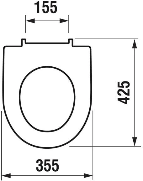 Unitazo dangtis Jika Lyra Plus 93384, 37,5 x 43,5 cm