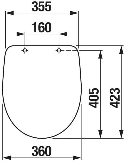 TOILET SEAT SLIM SLOW JIKA ZETA Baltas