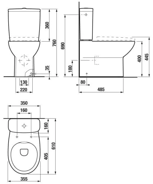 TOILET STAND JIKA ZETA H824Z910000001 WH