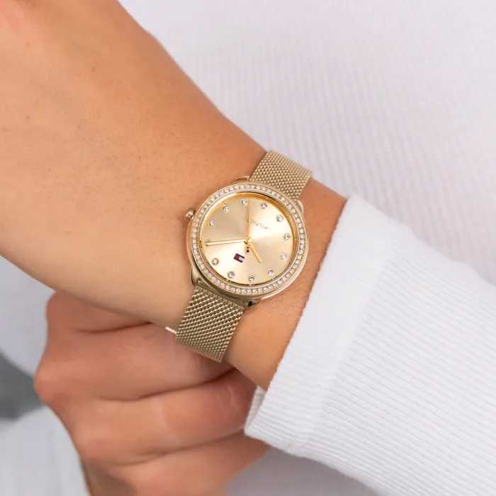 TOMMY HILFIGER 1782699 Demi moteriškas laikrodis (zf609a) + DĖŽUTĖ