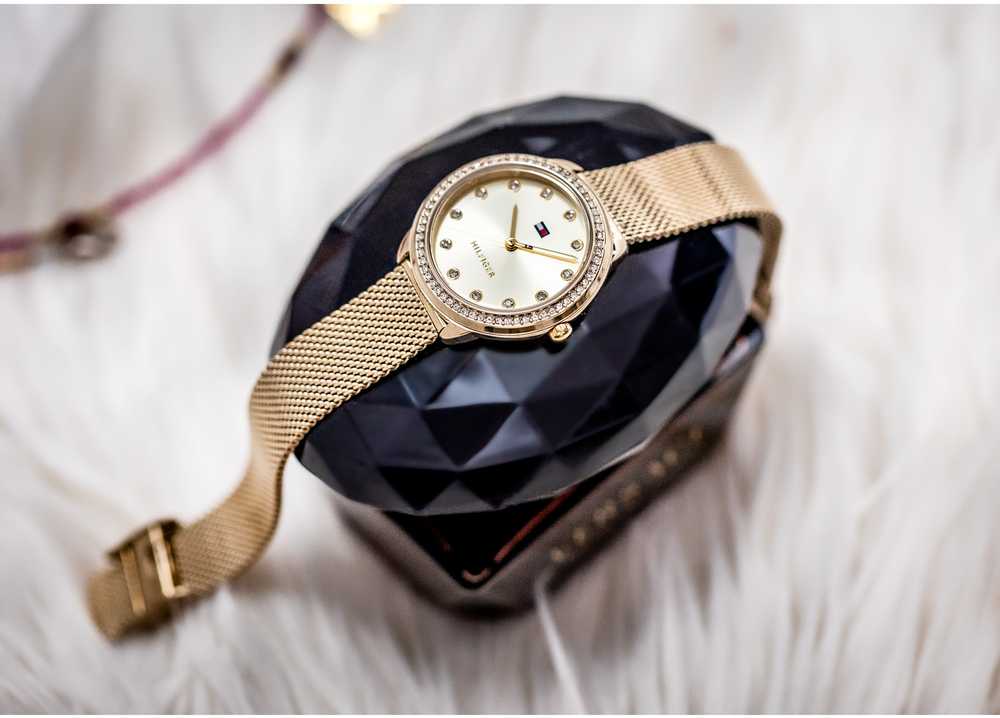 TOMMY HILFIGER 1782699 Demi moteriškas laikrodis (zf609a) + DĖŽUTĖ